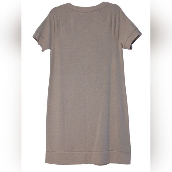 Chico's Zengery- NWT, Tan Shift Dress, Pockets, Working Zipper Accents, Slits, - Picture 9 of 12